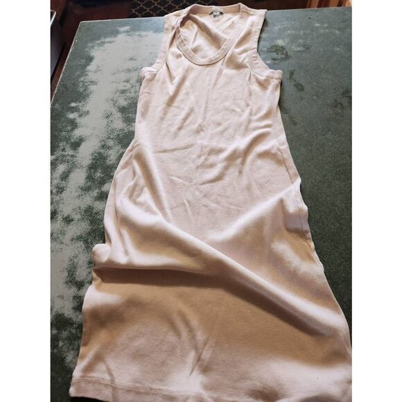 Standard James Perse Womens Ribbed Body Con Dress Light Pink  sz 2 (Small) - Picture 3 of 6
